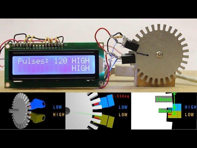 Rotary encoder - sensor arrangement