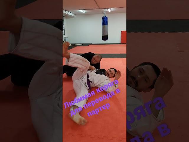 Простой способ перевода в партер для bjj