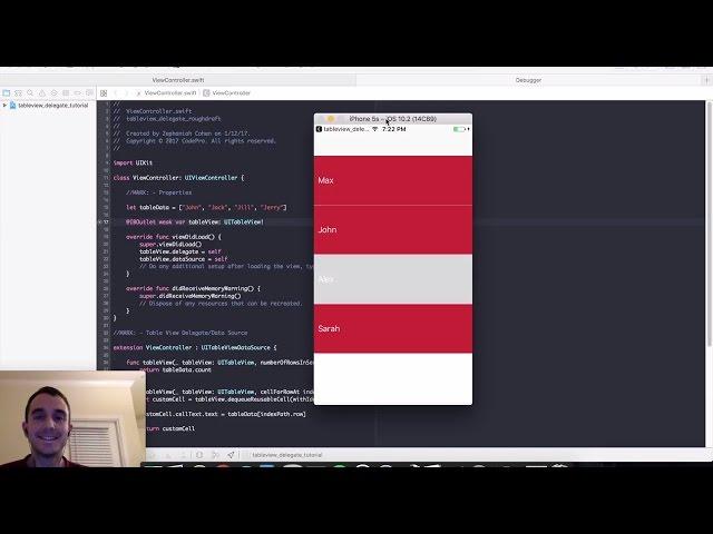 iOS Table View Delegate Tutorial