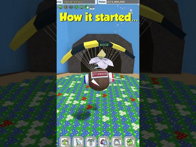 Bee Swarm Stump Snail - How it started... #shorts