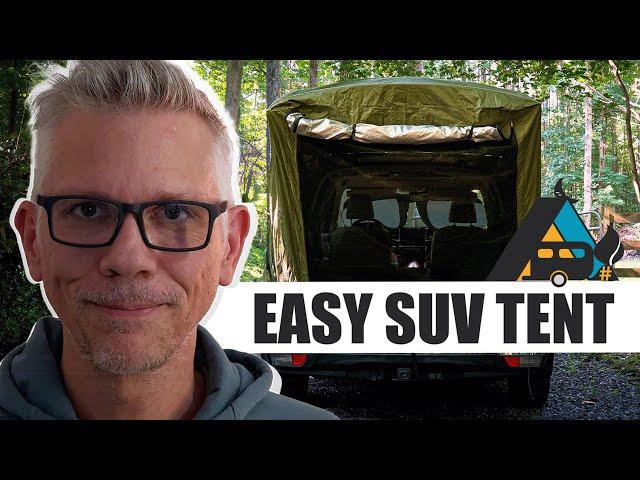 EASY SET UP |  SUV ️ TAILGATE TENT WITH AWNING & MAGNETIC ATTACHMENT