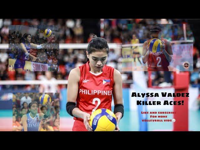 Phenom ALYSSA VALDEZ killer service aces!!!