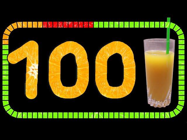 100 Second Timer Orange Juice  Countdown