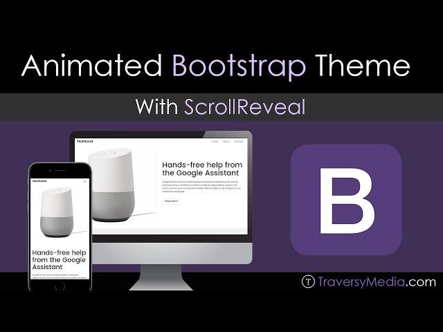 Build a Bootstrap Theme With Scroll Animation