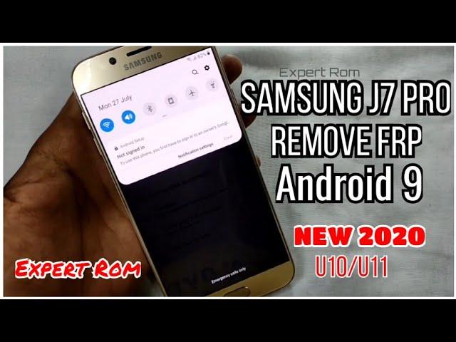 Samsung Galaxy J7 Pro (SM-J730G) Android 9 FRP/Google Account Bypass U10-U11 WITHOUT PC - NEW 2020