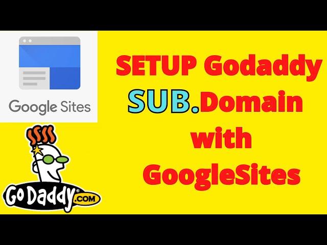 How to Setup a Subdomain in GoDaddy with Googlesites | Godaddy Sub Domain | Googlesites customdomain