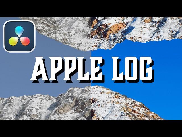 Struggling with Apple Log? Watch This! (DaVinci Resolve Tutorial)