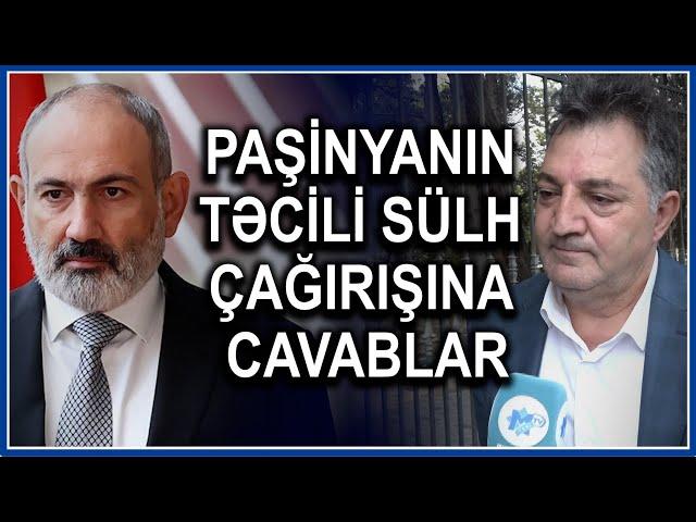 Paşinyan TƏCİLİ sülhə çağırır, Bakı sakinlərindən SÜRPRİZ cavablar