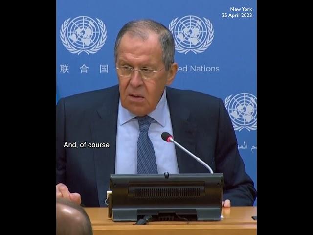 'You suspect that I would not speak in Russian?' Russian FM Lavrov jokes with journalists at UN