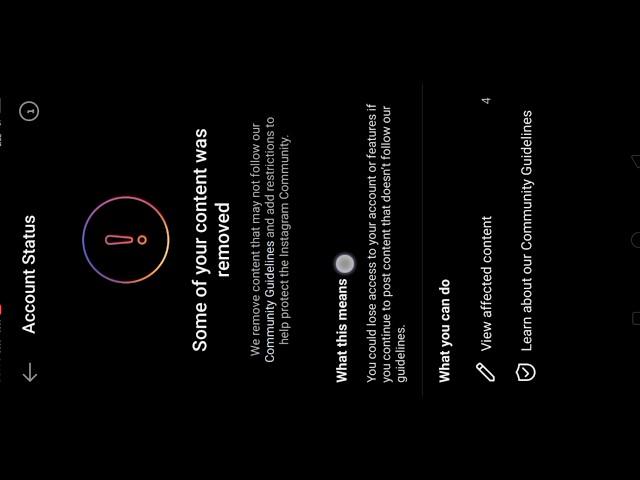 #instagram #shot #shorts #short how to remove community guidelines 