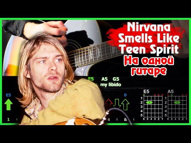 Smells Like Teen Spirit на гитаре | Как играть песню Nirvana | Ремастер разбора