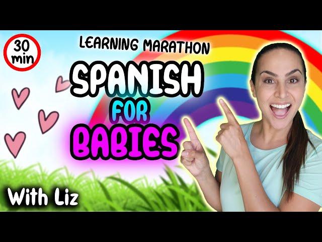 Spanish for Babies & Toddlers: Shapes, Animals, Colors & Moves! | Interactive Learning & Immersion