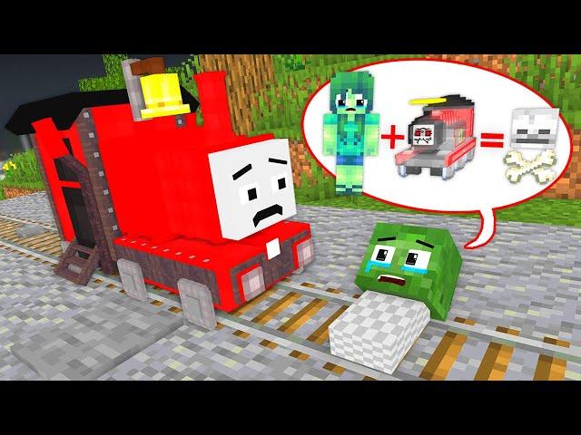 Monster School : Poor Zombie and Choo Choo Charles vs TIMOTHY GHOST TRAIN - Minecraft Animation