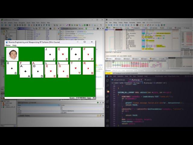 Reverse Engineering and Weaponizing XP Solitaire (Mini-Course)