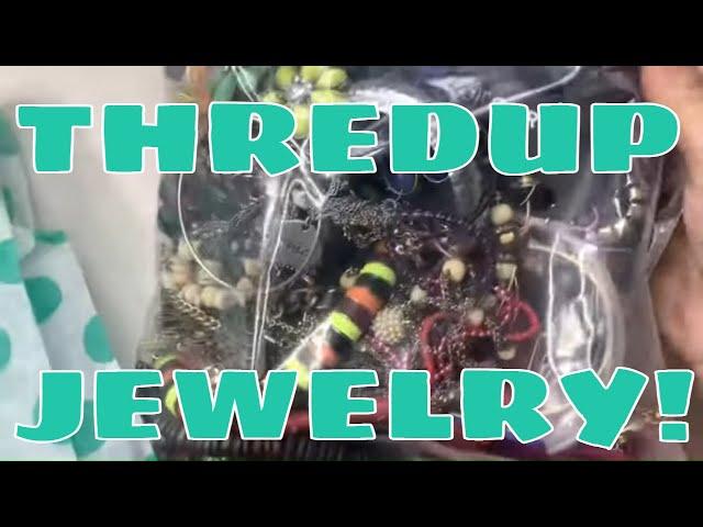 ThredUP 5lb Jewelry Rescue UNBOXING!  Box 1 of 3!