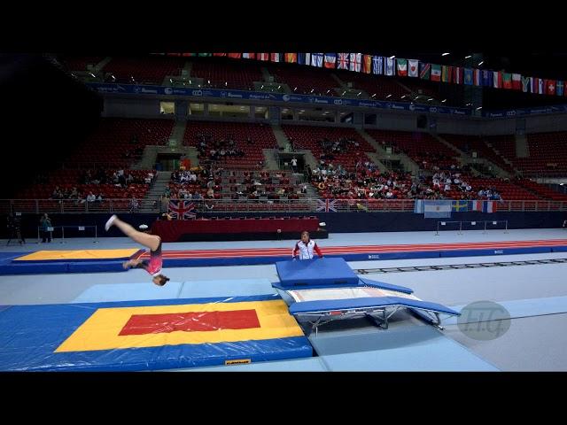 ZHIGALOVA Ekaterina (RUS) - 2017 Trampoline Worlds, Sofia (BUL) - Qualification Double Mini Routine