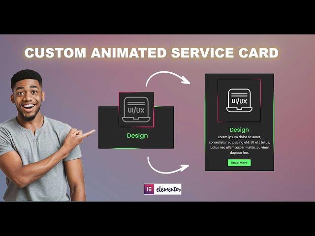 Custom ANIMATED Service Card Like a PRO | Elementor Tips & Tricks