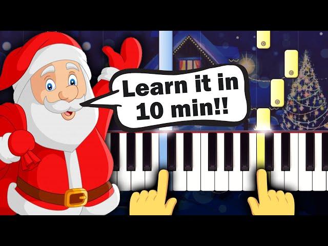 Christmas Song - Deck the Halls - SLOW EASY Piano tutorial