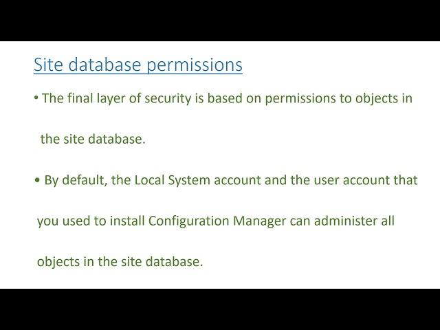 Fundamentals of security for configuration manager and role-based administration