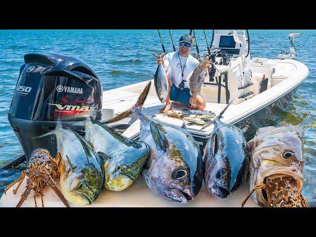 Epic Islamorada Fishing Frenzy! - Lobster, Mahi Mahi, Tuna, Grouper [Catch Clean Cook]