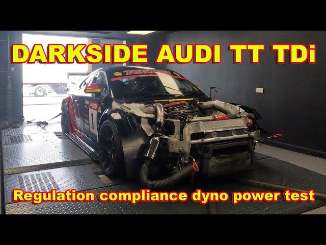 Darkside Motorsport Audi TT TDi dyno testing power to weight