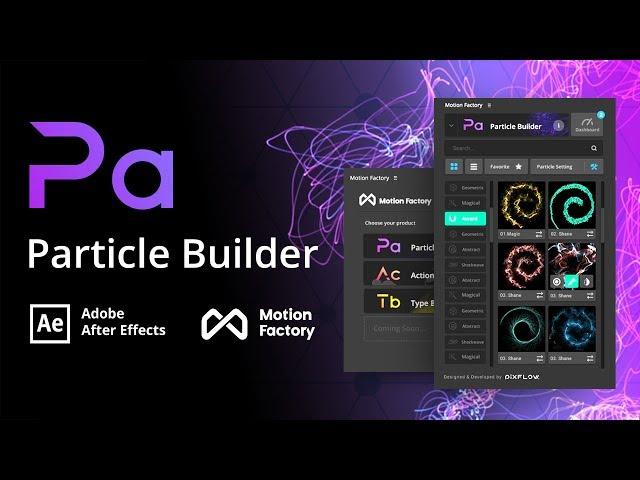 Particle Builder Plugin | Free After Effects Motion Factory Toolkit