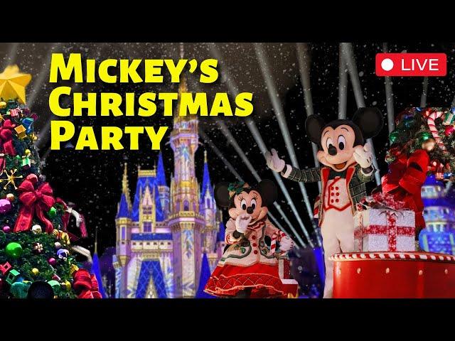 LIVE MULTI-CAMMickeys Very Merry Christmas Party & Parade| Disney World Livestream