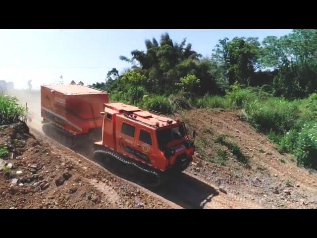 Test Drive All-terrain Fire Rescue Articulated Vehicle - JONYANG CRAWLER