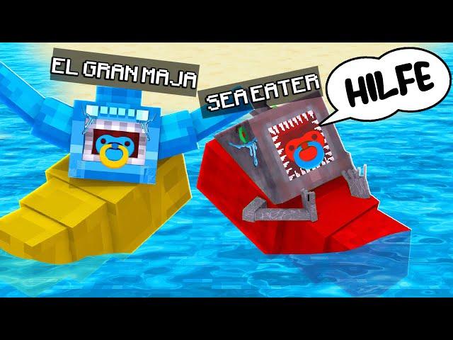 EL GRAN MAJA und SEA EATER werden als BABYS AUSGESETZT  in Minecraft!