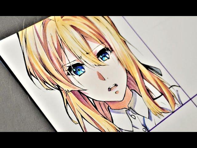 How to Draw Violet EVERGARDEN | Real time Coloring