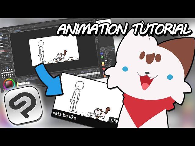 How to make Animations for YouTube in Clip Studio Paint (start to finish) - Step-By-Step Tutorial