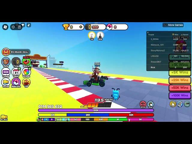 ROBLOX Go Kart Race Clicker - ALL Active CODES - Boosts and PETS - Working!