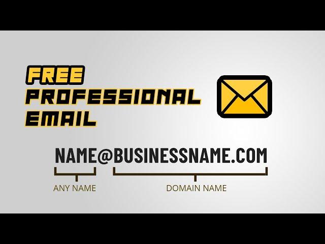 Get A Professional Personalized Email For Free