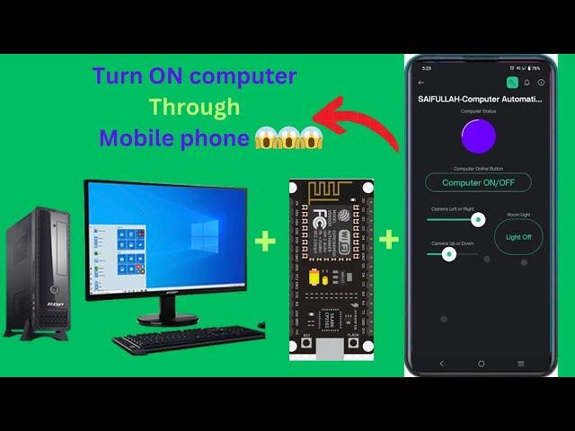 Turn On Computer Through Mobile Phone Using Blynk IOT