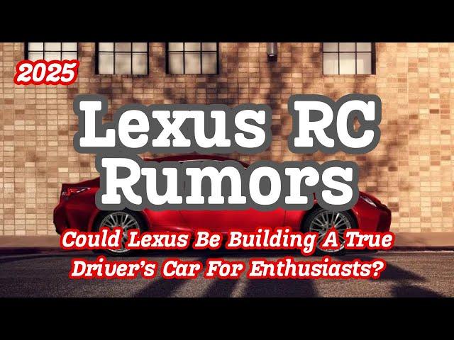 Could Lexus Be Building A True Driver’s Car For Enthusiasts? Watch Now