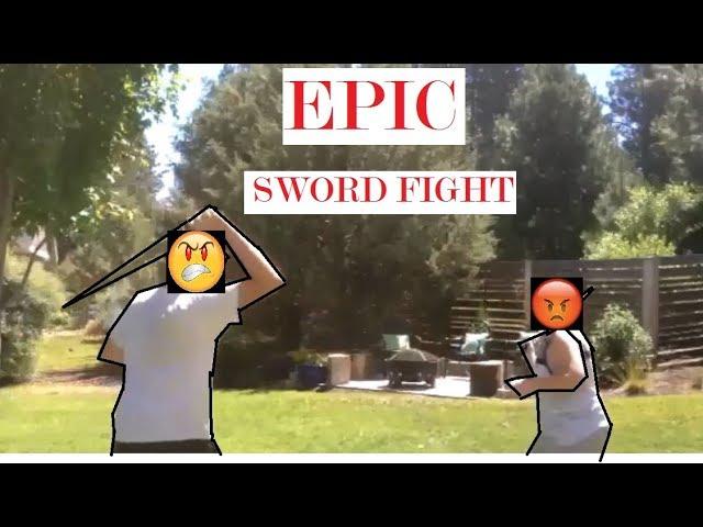 EPIC SWORD FIGHT!!! // Battle Video