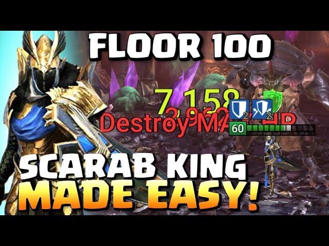 Vergis SOLOs floor 100 SCARAB KING effortlessly!  Raid Shadow Legends Vergis Guide