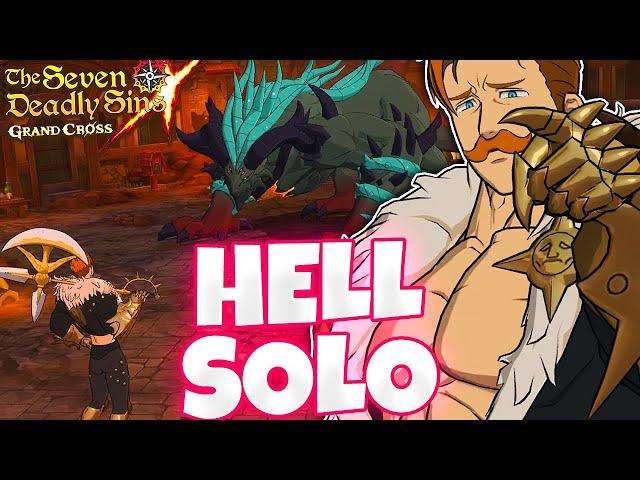 LR ESCANOR SOLOS HELL BELLMOTH DEMON!! NEW PVE GOD?! | Seven Deadly Sins: Grand Cross