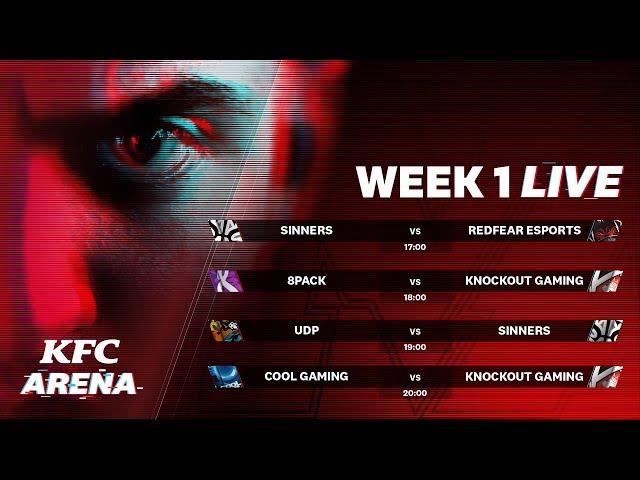 KFC Arena |  sinnerS vs RedFear eSports | 8Pack vs Knockout Gaming