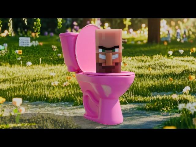 A Minecraft Movie | Skibidi Toilet Minecraft Villager