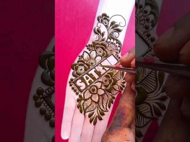 Beautiful Stylish Name Henna Design #shorts #short #youtubeshorts #ytshorts #subscribe #mehandi