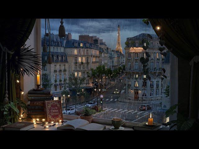 Paris Evening Ambience - Rain and Distant Thunder Sounds for Focus, Study and Relaxation