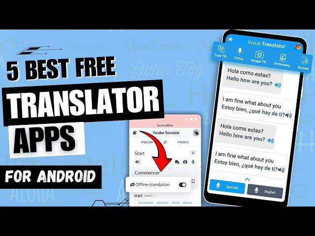 5 Best Free Translator Apps For Android   | Best Translation App for Android | Use Camera