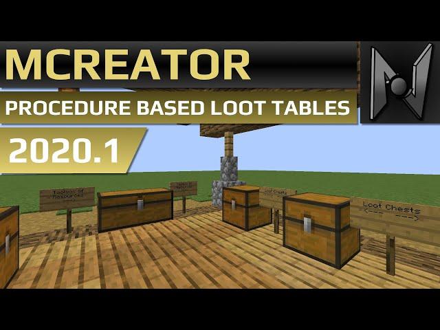 MCreator Tutorial: How to make procedure loot tables | 2020.1