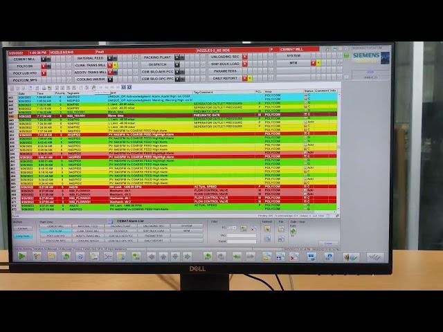 SIMATIC PCS7 V9 0 SP3 WinCC runtime CEMAT alram currnt and long term checking, go to the alarm loop