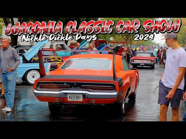 HUGE CLASSIC CAR SHOW!!! Street Machines, Trucks, Street Rods, Muscle Cars, Nickle Dickle Days 2024!