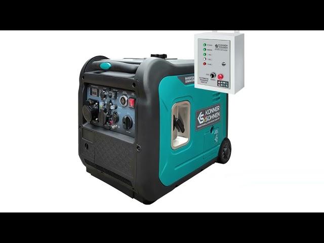 Generator de curent cu invertor silent 230V 5,5 kW Konner & Sohnen KS 5500iES cu ATS