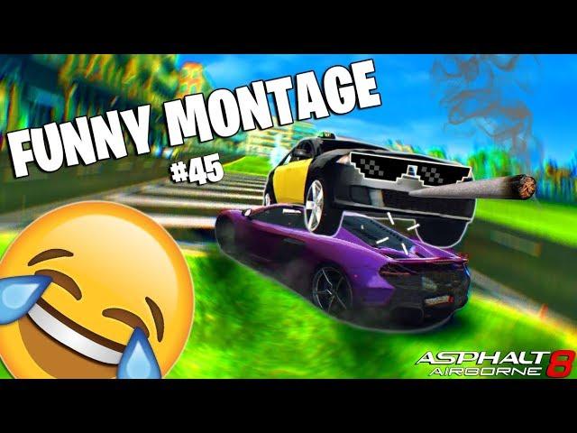 Asphalt 8 | Funny Montage #45 | 14K Subs