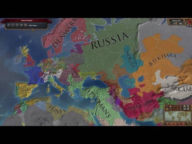 EU4 Timelapse 1444-1820 (ft. Carib)