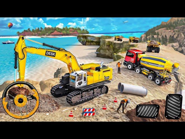 City Construction JCB Game 3D - Heavy JCB Excavator Driving Simulator - Android GamePlay